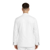 Bluza kucharska biała na zatrzaski długi rękaw lamówka czarna roz.3XL
